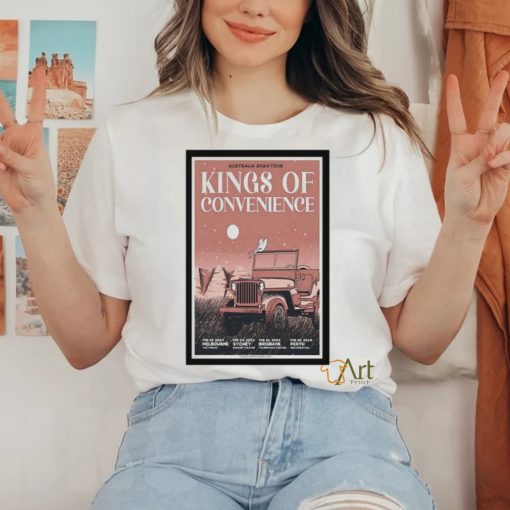 Kings Of Convenience Australia 2024 Poster Shirt