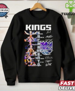 Kings Sacramento Domantas Sabonis De’aaron Fox Colby Jones signatures shirt