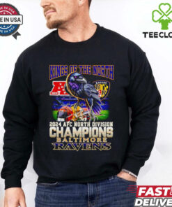 Kings of the North 2024 AFC North Division Champions Baltimore Ravens shirt