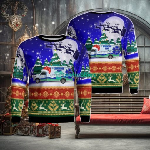 Kinross, Michigan, Kinross EMS Christmas AOP Ugly Sweater For Men Women