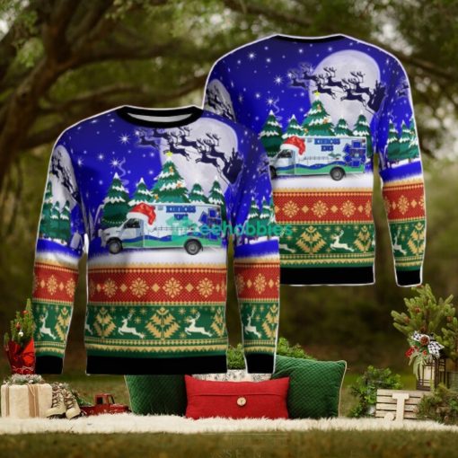 Kinross, Michigan, Kinross EMS Christmas AOP Ugly Sweater For Men Women