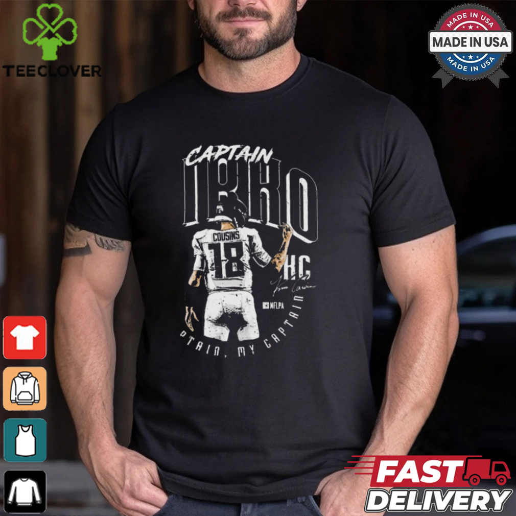 Kirk Cousins Atlanta Captain Kirko Oh Captain My Captain Signature t shirt Kirk Cousins Atlanta Captain Kirko Oh Captain My Captain Signature t shirt