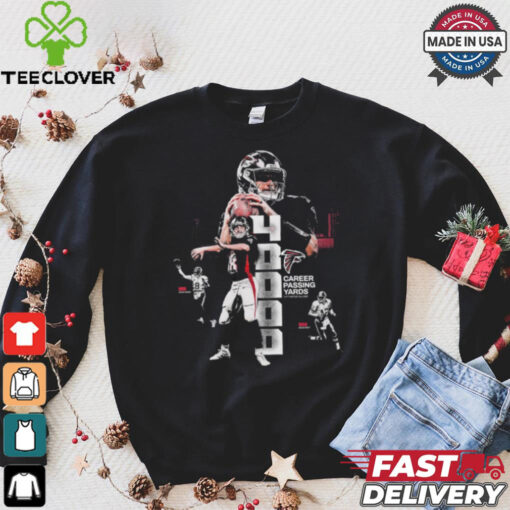 Kirk Cousins Atlanta Falcons 4000 Career Passing Yards 4th Fastest All Time Shirt