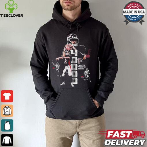 Kirk Cousins Atlanta Falcons 4000 Career Passing Yards 4th Fastest All Time Shirt