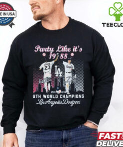 Kirk Gibson Freddie Freeman Party Like It’s 1988 8th World Champions Dodgers T Shirt