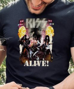Kiss Alive! Vintage Unisex Short Sleeve Cotton Black T Shirt