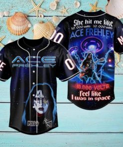 Kiss Band Ace Frehley Custom Baseball Jersey
