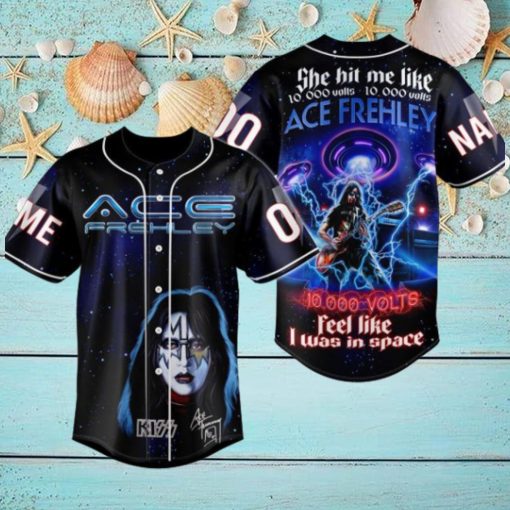 Kiss Band Ace Frehley Custom Baseball Jersey