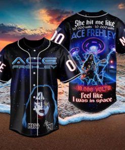 Kiss Band Ace Frehley Custom Baseball Jersey