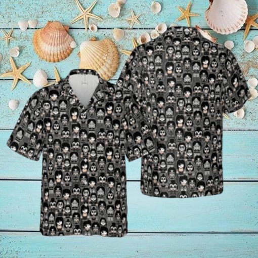 Kiss Band Chibi Hawaiian Shirt