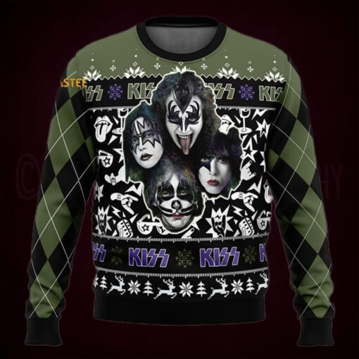 Kiss Band Christmas Holiday Ugly Sweater