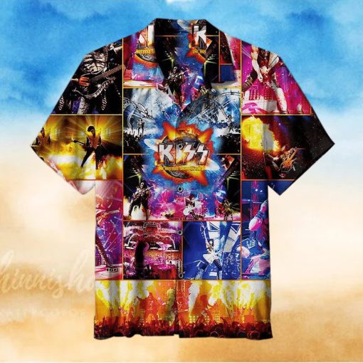 Kiss Band Hawaiian Shirt Kiss Band Kiss The Hottest Show On Earth Hawaiian Shirt