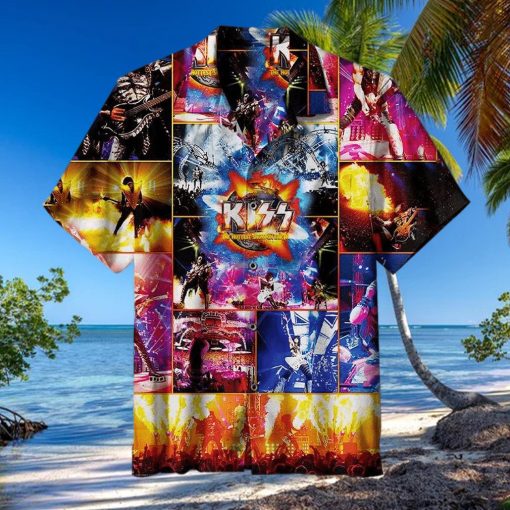 Kiss Band Hawaiian Shirt Kiss Band Kiss The Hottest Show On Earth Hawaiian Shirt