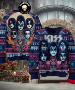 Kiss Band I Love You Christmas Sweater Chirstmas Gifts 2024 Xmas For Family And Friends Ugly Sweater