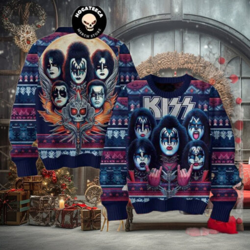 Kiss Band I Love You Christmas Sweater Chirstmas Gifts 2024 Xmas For Family And Friends Ugly Sweater