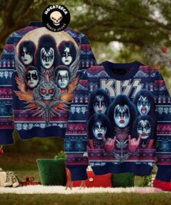 Kiss Band I Love You Christmas Sweater Chirstmas Gifts 2024 Xmas For Family And Friends Ugly Sweater