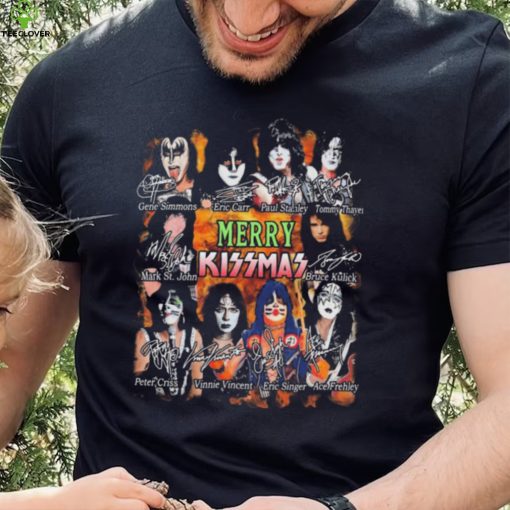 Kiss Band Merry Kissmas Christmas Signatures Shirt