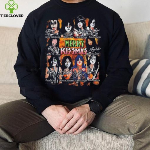 Kiss Band Merry Kissmas Christmas Signatures Shirt