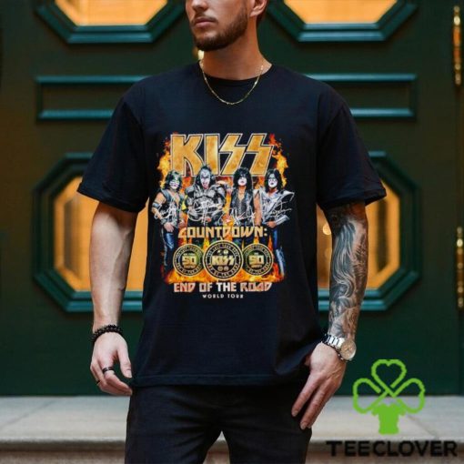 Kiss Countdown end of the road world tour signature shirt