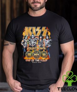 Kiss Countdown end of the road world tour signature shirt