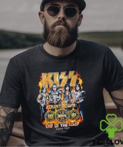 Kiss Countdown end of the road world tour signature shirt