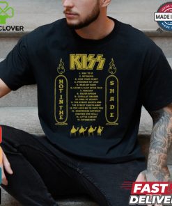 Kiss Hot In The Shade Tracklist 35Th Anniversary Shirt