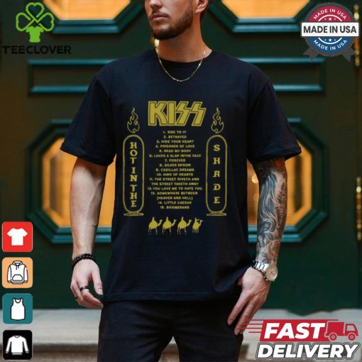 Kiss Hot In The Shade Tracklist 35Th Anniversary Shirt