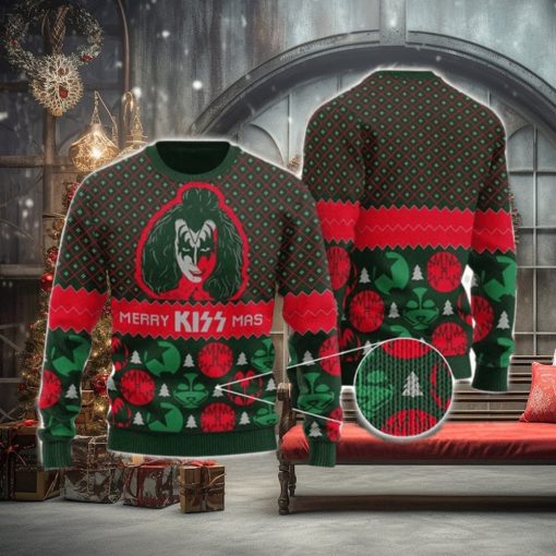 Kiss Merry Kiss Mas Classic Xmas Gifts 2023 Ugly Christmas Sweater