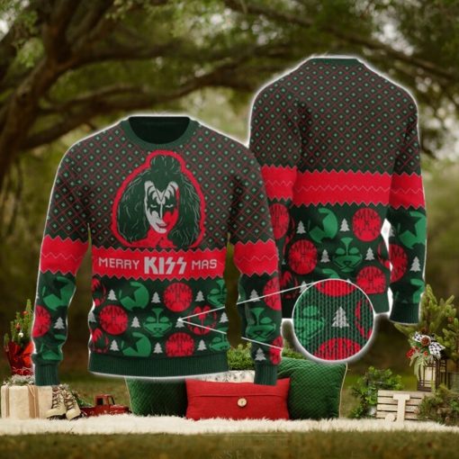 Kiss Merry Kiss Mas Classic Xmas Gifts 2023 Ugly Christmas Sweater