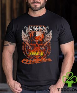 Kiss Skull Angel Wings Baltimore Orioles T Shirt