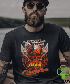 Kiss Skull Angel Wings Baltimore Orioles T Shirt