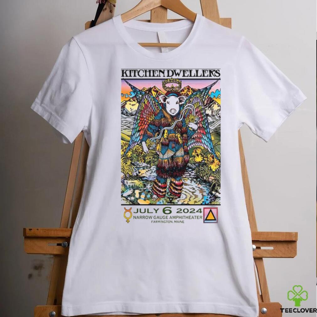 Kitchen Dwellers July 6 2024 Narrow Gauge Cinemas Farmington ME Poster Shirt Kitchen Dwellers July 6 2024 Narrow Gauge Cinemas Farmington ME Poster Shirt