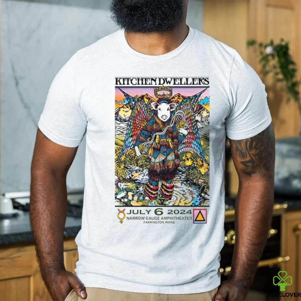 Kitchen Dwellers July 6 2024 Narrow Gauge Cinemas Farmington ME Poster Shirt Kitchen Dwellers July 6 2024 Narrow Gauge Cinemas Farmington ME Poster Shirt