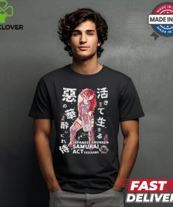 Kitsune Women's Wrestling Act Yasukawa Drunken Samurai Shirt