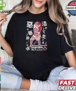 Kitsune Women's Wrestling Act Yasukawa Drunken Samurai Shirt