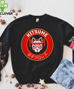 Kitsune professional wrestler logo cartoon shirt