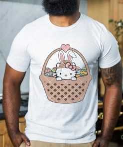 Kitty Easter Eggs Basket Easter heart shirt