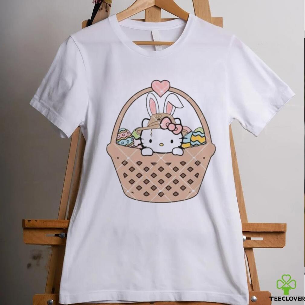 Kitty Easter Eggs Basket Easter heart shirt Kitty Easter Eggs Basket Easter heart shirt