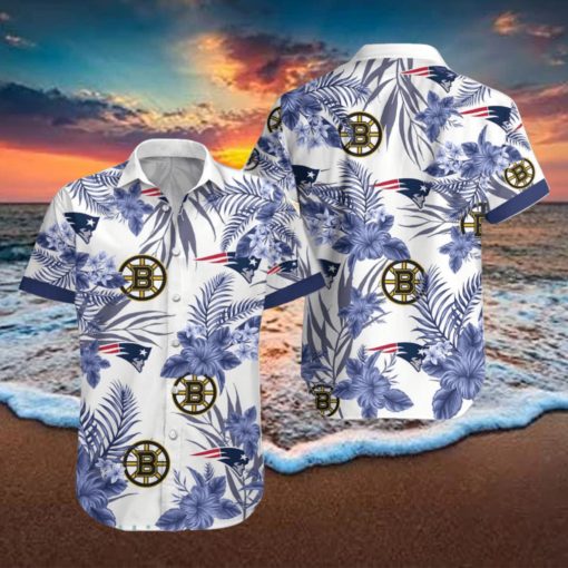 Bruins Patriots Hawaiian Shirt Best Gift For Fans Men And Women