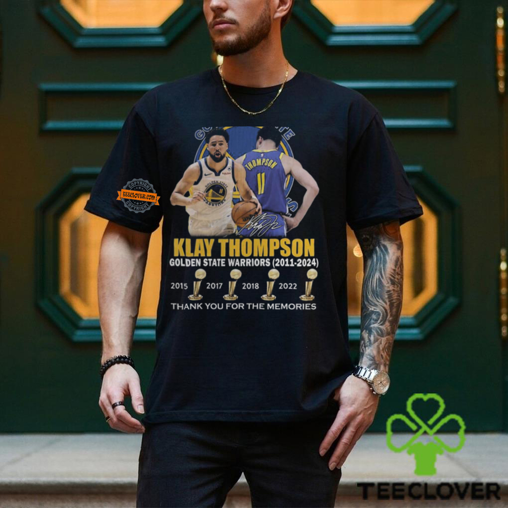 Klay Thompson Golden State Warriors 2011 2024 Thank You For The Memories T Shirt Klay Thompson Golden State Warriors 2011 2024 Thank You For The Memories T Shirt