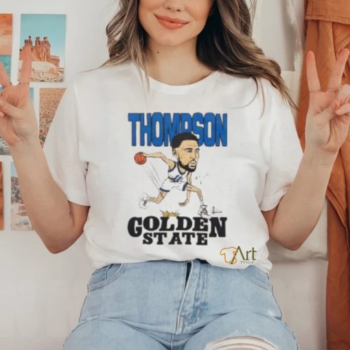 Klay Thompson player Golden State Warriors basketball signature caricature shirt