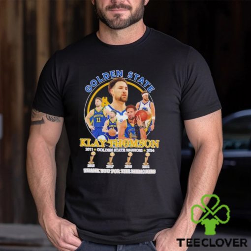 Klay Thomson Golden State Warriors 2011 2024 thank you for the memories hoodie, sweater, longsleeve, shirt v-neck, t-shirt