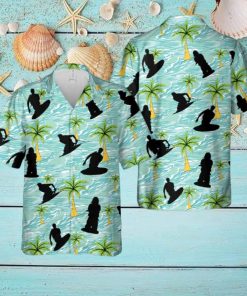 Kneeboarding Silhouette Hawaiian Shirt