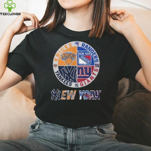 Knicks, Rangers, Yankees And Giants New York Sport Teams T Shirt – Limited Edition