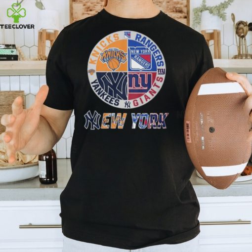 Knicks, Rangers, Yankees And Giants New York Sport Teams T Shirt – Limited Edition