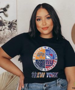 Knicks, Rangers, Yankees And Giants New York Sport Teams T Shirt