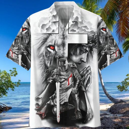 Knight Templar White High Quality Unisex Hawaiian Shirt For Men And Women Dhc17062888