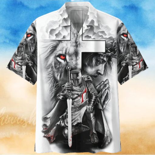 Knight Templar White High Quality Unisex Hawaiian Shirt For Men And Women Dhc17062888