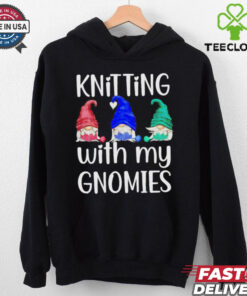Knitting with my Gnomies crochet knitting shirt