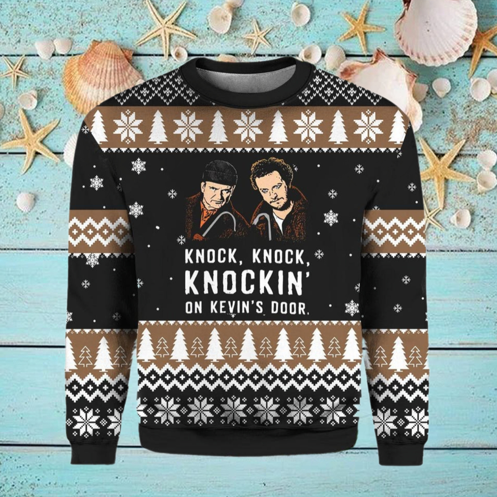 Knock Knock On Kevin's Door Christmas Ugly Sweater Knock Knock On Kevin's Door Christmas Ugly Sweater